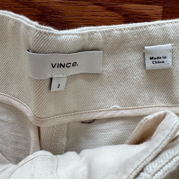 Vince High Waist Utility Pants in Flax - Picture 6 of 8